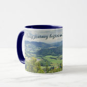 Friedliche Bergsicht Tasse (Vorderseite Links)