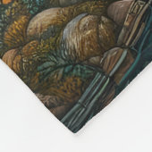 Friedliche Bindung: Mutterin und Wolf Fleecedecke (Ecke)