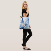 Friedliche Blaue Feder Tasche (Am Model)