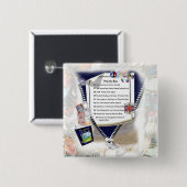 Friedliche Blickschaltfläche Button (Vorne & Hinten)