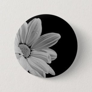 Friedliche Blumen Button