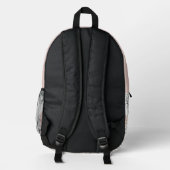 Friedliche Blütenblätter Bedruckter Rucksack (Rückseite)