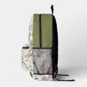 Friedliche Blütenblätter Bedruckter Rucksack (Rechts)