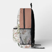 Friedliche Blütenblätter Bedruckter Rucksack (Rechts)