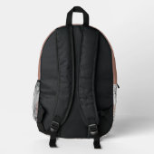 Friedliche Blütenblätter Bedruckter Rucksack (Rückseite)