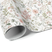 Friedliche Blütenblätter Geschenkpapier (Rolleneckpunkt)