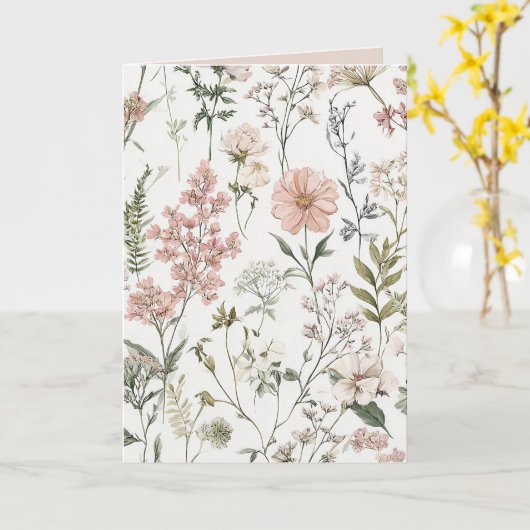 Friedliche Blütenblätter Karte (Gelbe Blume)