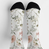 Friedliche Blütenblätter Socken (Oben)