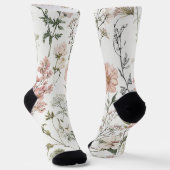 Friedliche Blütenblätter Socken (Gewinkelt)