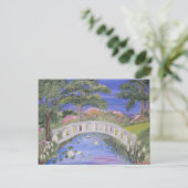 Friedliche Brücke Postkarte (Stehend Vorderseite)
