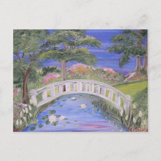 Friedliche Brücke Postkarte (Vorderseite)
