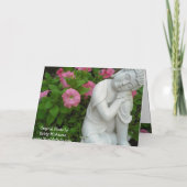 Friedliche Buddha-Gruß-Karte Karte (Rückseite)