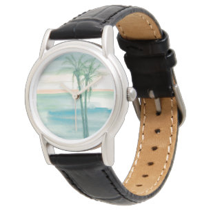 Friedliche Dämmerung tropisch Armbanduhr