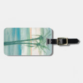 Friedliche Dämmerung tropisch Gepäckanhänger (Vorderseite horizontal)