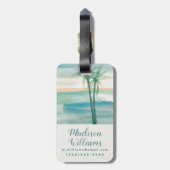 Friedliche Dämmerung tropisch Gepäckanhänger (Rückseite vertikal)