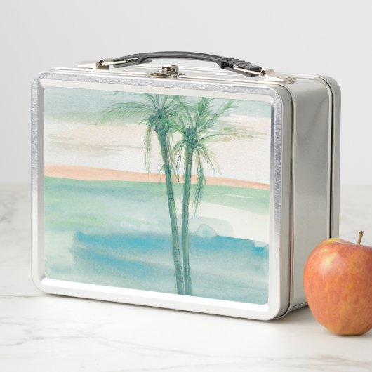 Friedliche Dämmerung tropisch Metall Brotdose (Beispiel)