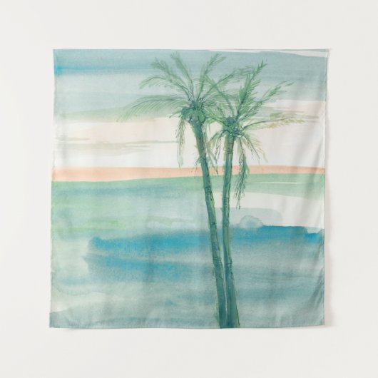 Friedliche Dämmerung tropisch Wandteppich (Vorderseite (Horizontal))