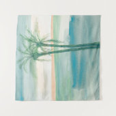 Friedliche Dämmerung tropisch Wandteppich (Vorderseite)