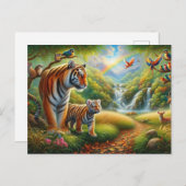 Friedliche Dschungelbilder Postkarte (Vorne/Hinten)