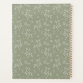 Friedliche Einfache Blätter in Olive Green Planer (Rückseite)