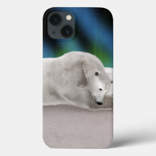 Friedliche Eisbär-Arktis-Natur-Illustration Case-Mate iPhone Hülle