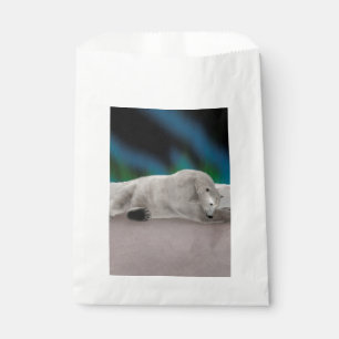 Friedliche Eisbär-Arktis-Natur-Illustration Geschenktütchen