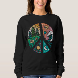 Friedliche Elemente: Natur und Kosmos Sweatshirt