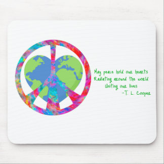 Friedliche Embrace Earth Mousepad