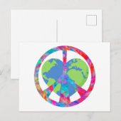 Friedliche Erde Postkarte (Vorne/Hinten)