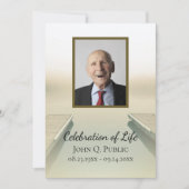 Friedliche Feier des Lebens am Seeufer Einladung (Vorderseite)