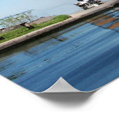 Friedliche Fischer Poster (Ecke)