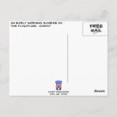 Friedliche Fluglinie Postkarte (Rückseite)