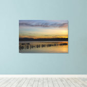 Friedliche Flusslandschaft Leinwanddruck (Insitu (Holzboden))