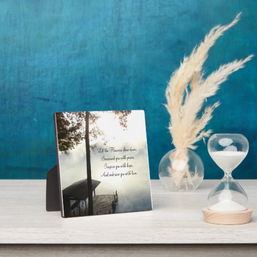 Friedliche Foggy Lake Inspiration Fotoplatte (InSitu)