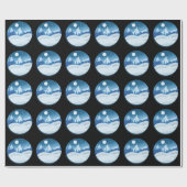 Friedliche Frostlandschaft Geschenkpapier (Flach)