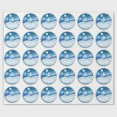 Friedliche Frostlandschaft Geschenkpapier (Flach)