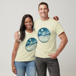 Friedliche Frostlandschaft T-Shirt