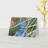 Friedliche Garten-Buddha-Gruß-Karte Karte (Gelbe Blume)