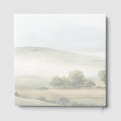 Friedliche gedämpfte Aquarell-Landschaft Gästebuch (Rückseite)