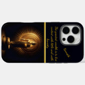 Friedliche Goldene Buddha-Statue, KI-Kunst Case-Mate iPhone Hülle (Rückseite (Horizontal))