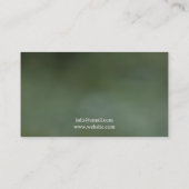 Friedliche Green Hummingbird Massage Therapie Visitenkarte (Rückseite)