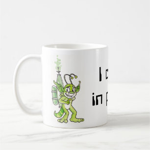 "Friedliche" grüne alien-Tasse Kaffeetasse