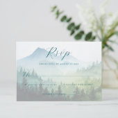 Friedliche grüne Berglandschaft RSVP Karte (Stehend Vorderseite)