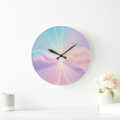 Friedliche Grünlandschaft - Ruhe im Freien Große Wanduhr (Zuhause)