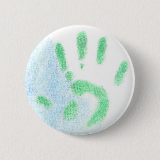 Friedliche Hand Button (Vorderseite)