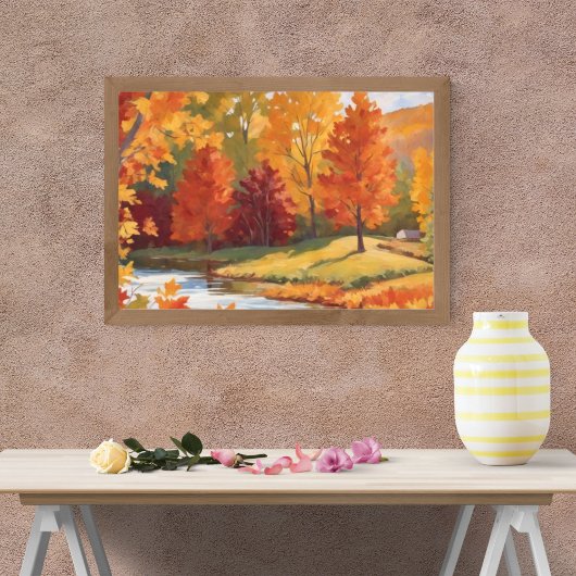 Friedliche Herbstinlandschaft Fotodruck