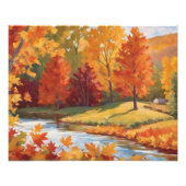 Friedliche Herbstinlandschaft Fotodruck (Vorne)