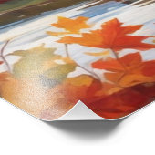 Friedliche Herbstinlandschaft Fotodruck (Ecke)