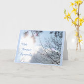 Friedliche Himmel-Beileids-Gruß-Karte Karte (Gelbe Blume)