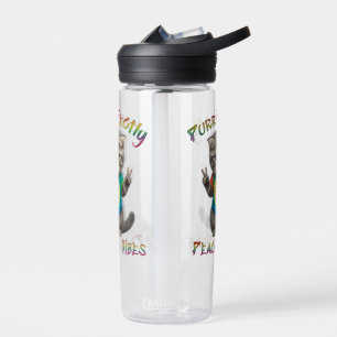 Friedliche Hippie Boho Kitten Vibes Trinkflasche